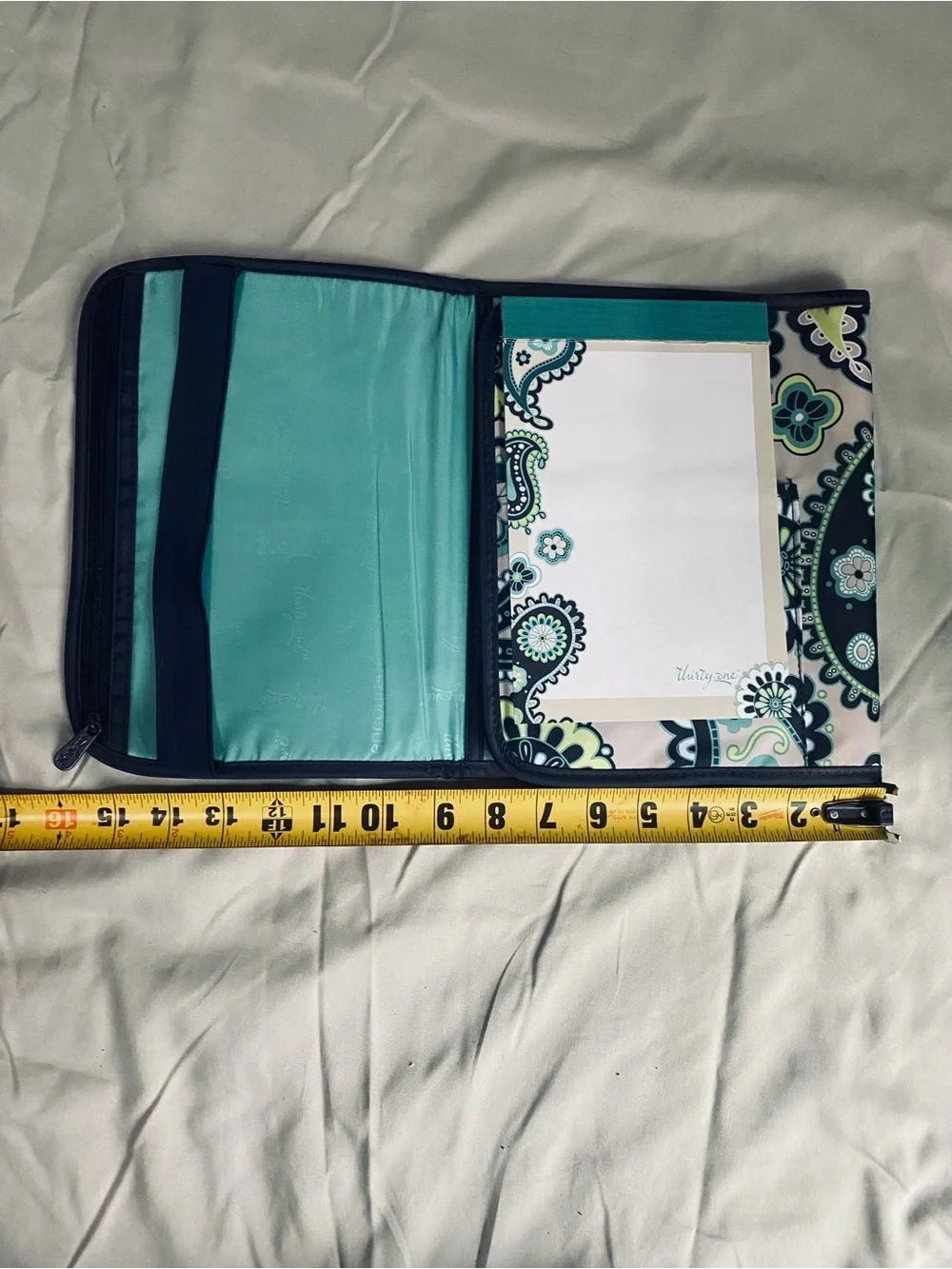thirty-one Paisley Floral Tablet Sleeve in Navy, Teal, Lime